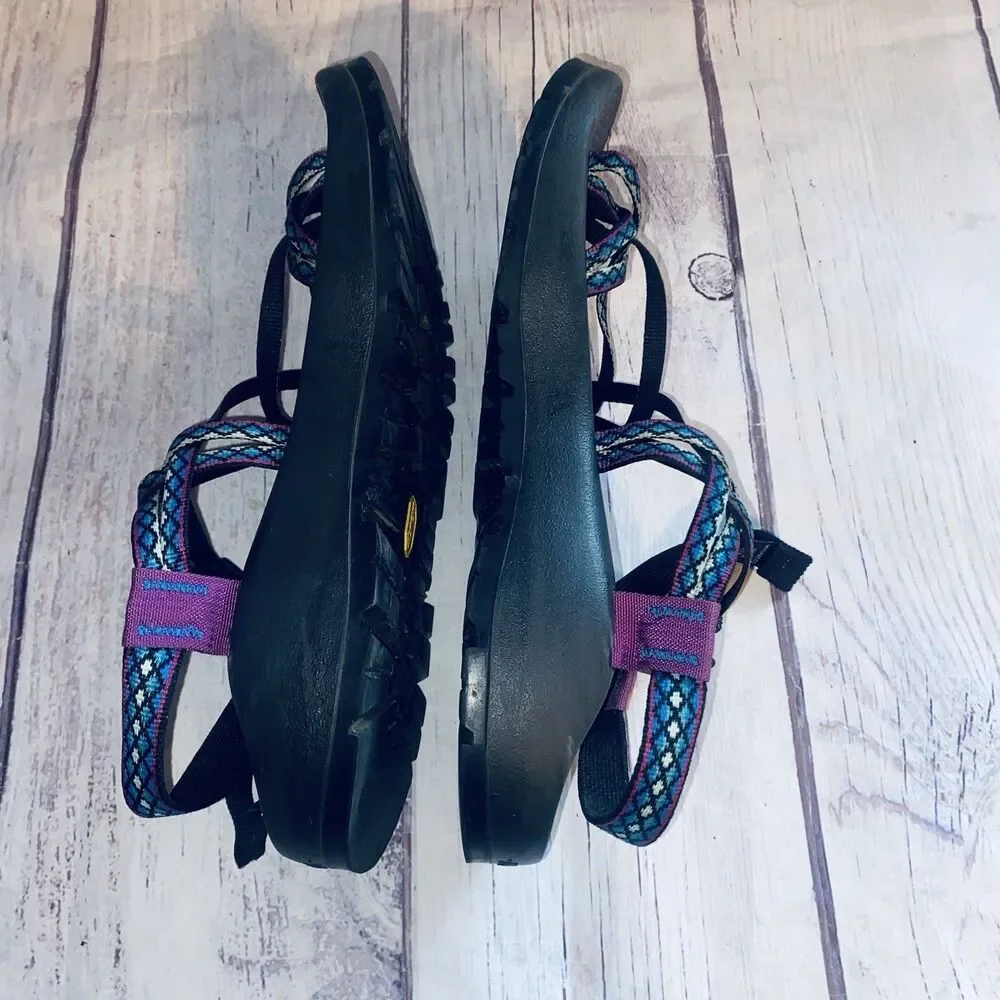 Chaco ZX/2 Sandals Mens 11 Made USA Vibram Double Strap Toe Loop Hiking